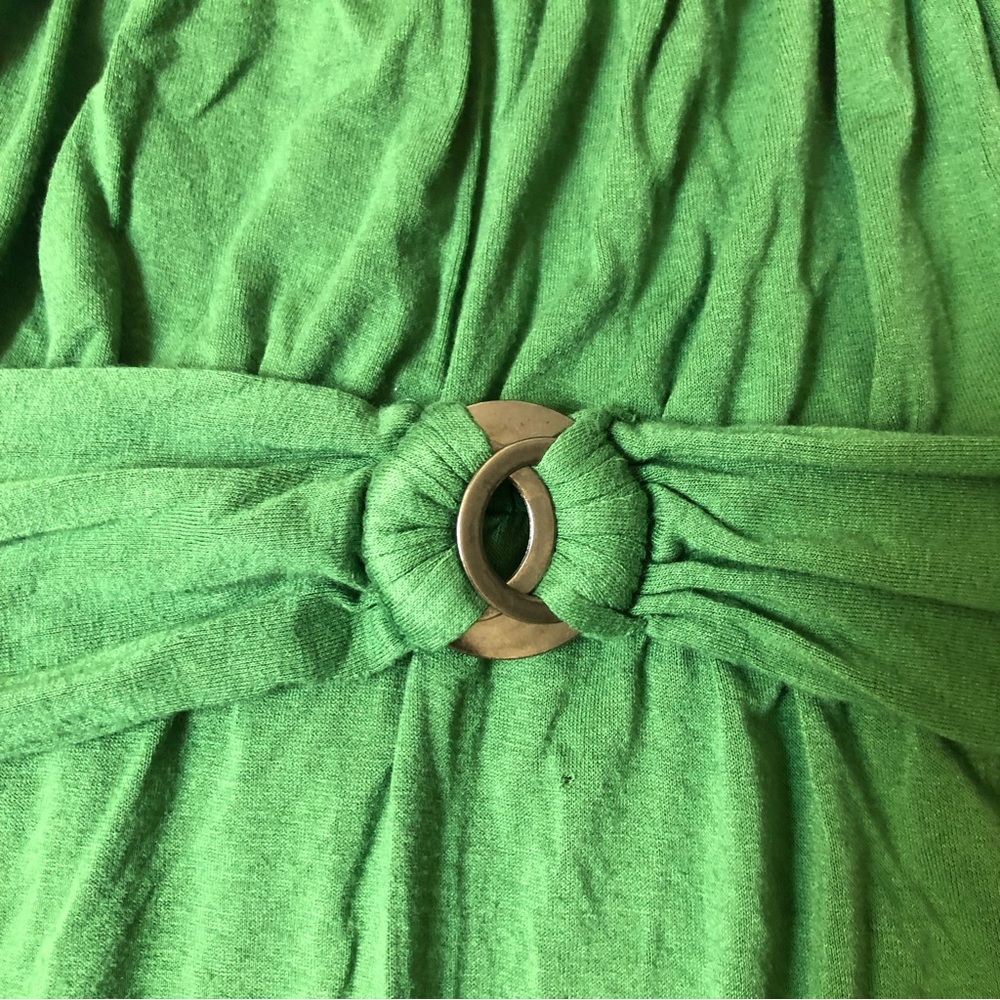 Max Studio Green Maxi Halter Strap Dress SZ L. Viscose/ spandex - Picture 8 of 16
